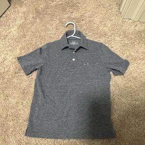 Vineyard Vines Heathered Blue Polo Shirt